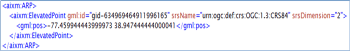 AIXM 5 srsname ogc crs84